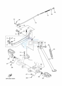 TT-R125LWE (2PTJ) drawing STAND & FOOTREST