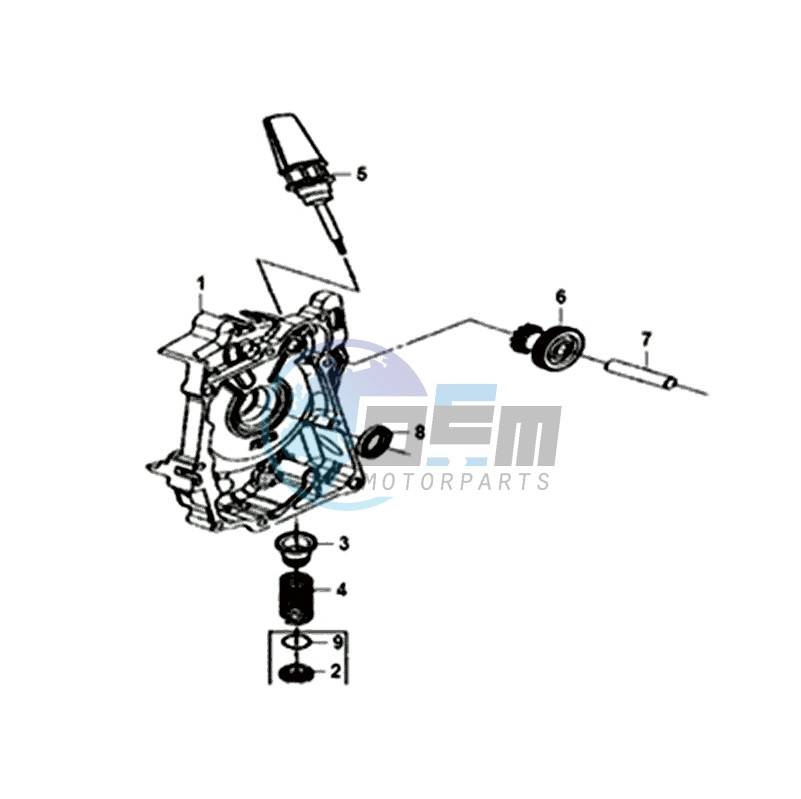 CRANKCASE  RIGHT / START MOTOR