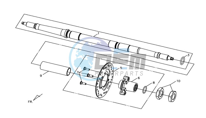 REAR AXLE / BRAKE DISC