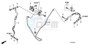 SH1259 France - (F / CMF 2F) drawing RR. BRAKE HOSE/BRAKE PIPE (SH1259/1509)