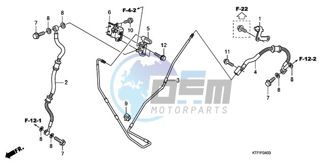 RR. BRAKE HOSE/BRAKE PIPE (SH1259/1509)