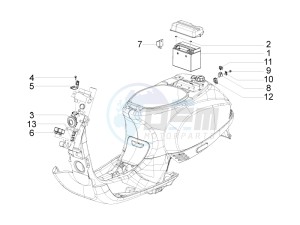 S 150 4T 2V ie E3 College drawing Control switches - Battery - Horn