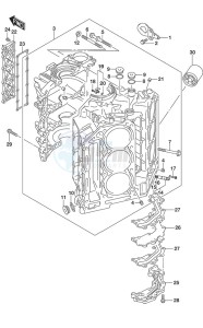 DF 250AP drawing Cylinder Block