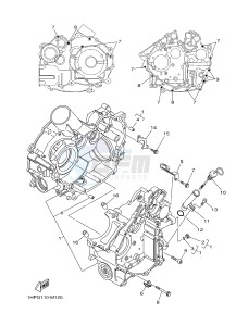 YFM550FWAD YFM550PF GRIZZLY 550 EPS (2LBA) drawing CRANKCASE