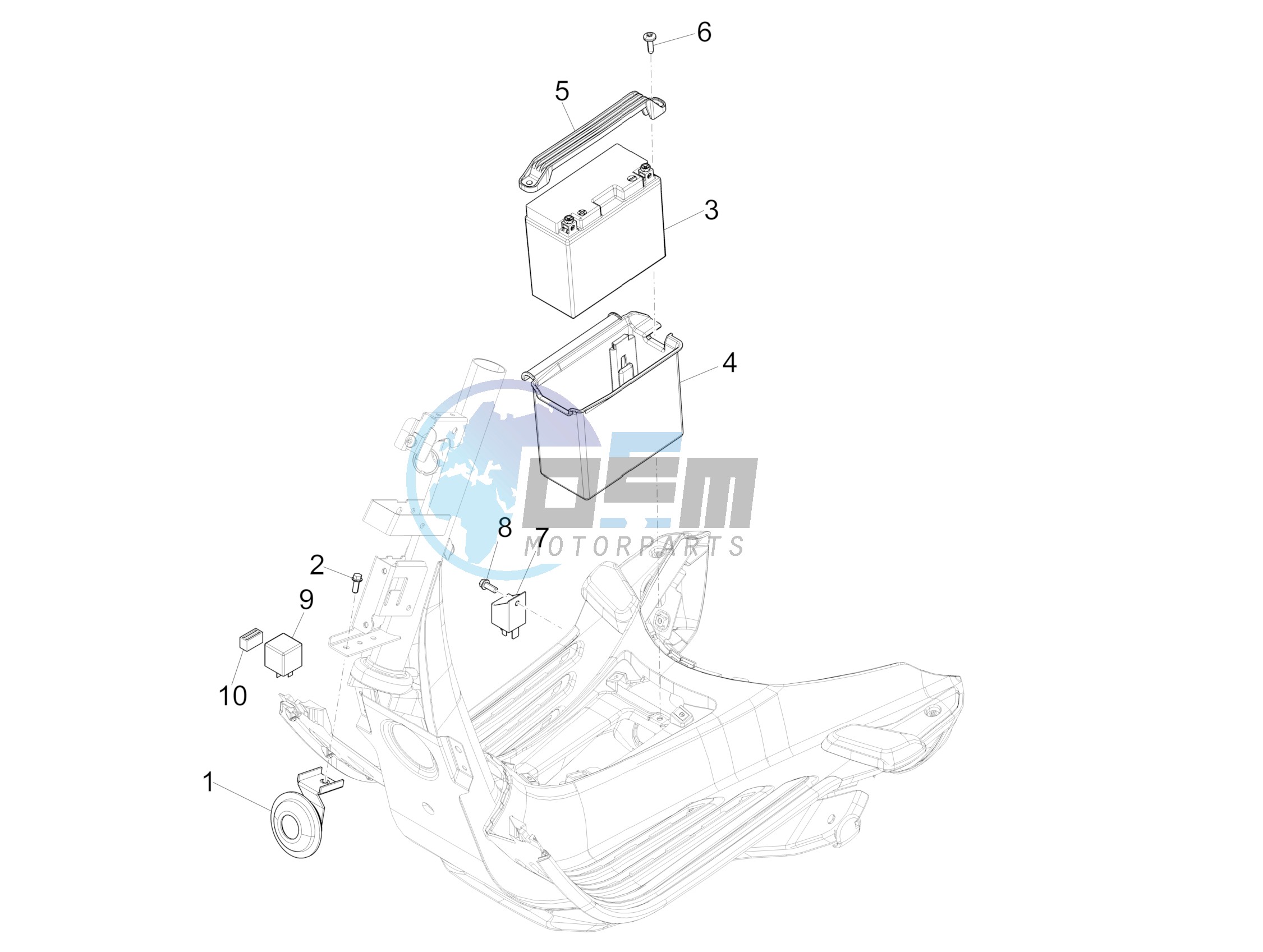 Remote control switches - Battery - Horn