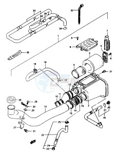 LT-F250 1997 drawing AIR CLEANER