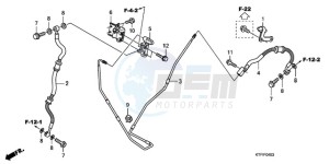 SH1259 France - (F / CMF) drawing RR. BRAKE HOSE/BRAKE PIPE (SH1259/1509)