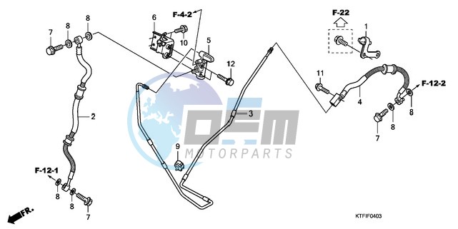 RR. BRAKE HOSE/BRAKE PIPE (SH1259/1509)