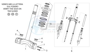 Atlantic 300 drawing Front fork I