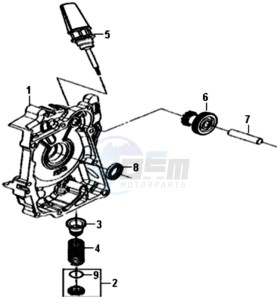 SYMPHONY ST 50 L5-L6 drawing CRANKCASE RIGHT / START MOTOR