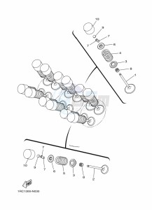 XSR900 MTM850 (BAE6) drawing VALVE