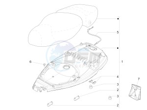 LXV 150 4T 3V IE NOABS E3 (APAC) drawing Saddle/seats