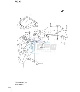 DR125SML0 drawing REAR FENDER