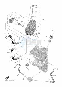 YZF690 YZF-R7 (BEBG) drawing WATER PUMP