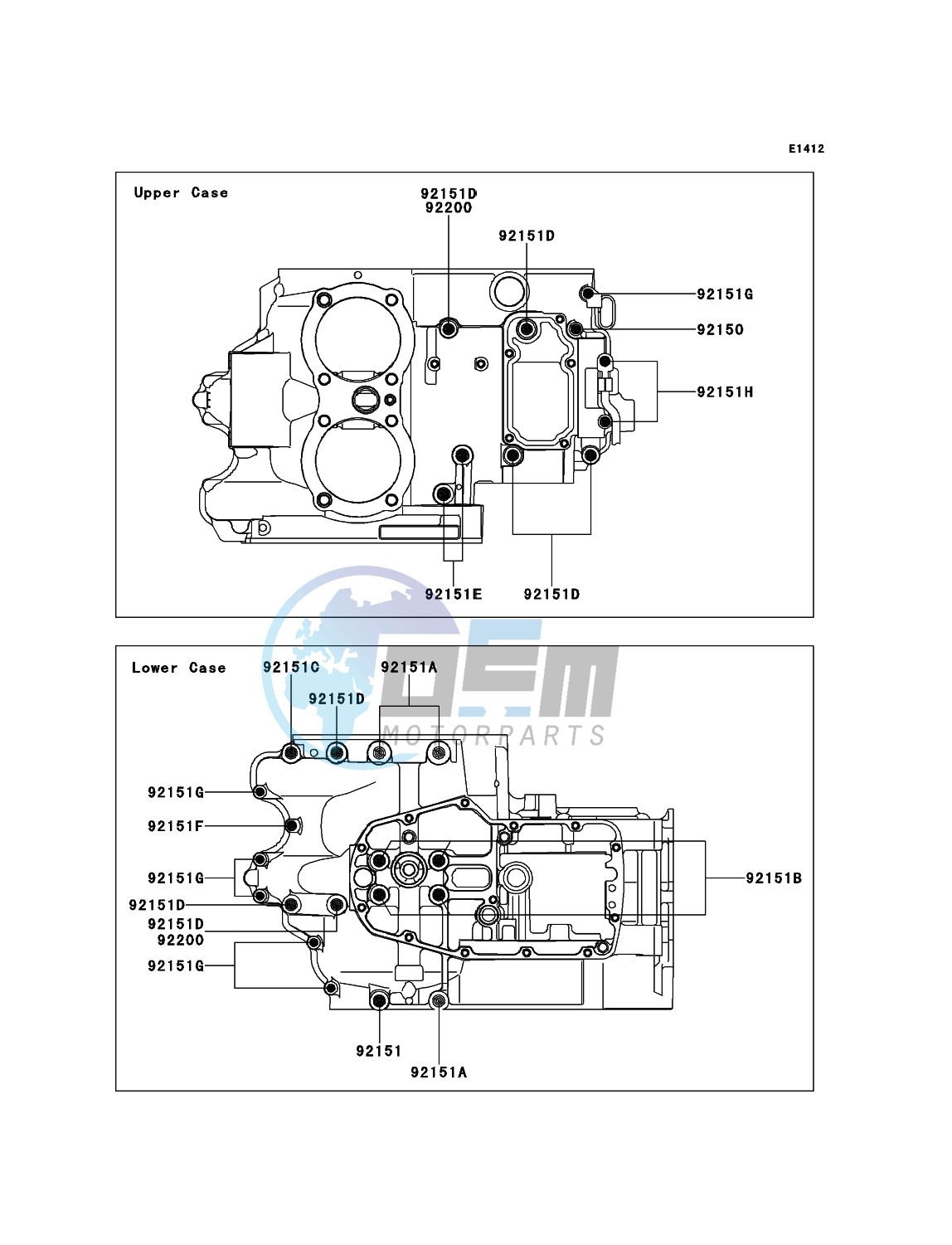 Crankcase Bolt Pattern