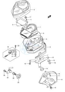 SV1000 (E2) drawing SPEEDOMETER (SV1000K5 U1K5 U2K5)