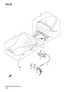 GSX-R750 (E3-E28) drawing SEAT