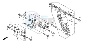 XL700VA drawing REAR CUSHION