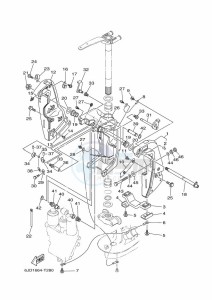 F250LET drawing FRONT-FAIRING-BRACKET