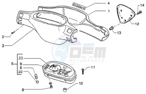 NRG 50 MC3 DD drawing Speedometers Kms. - handlebar cover