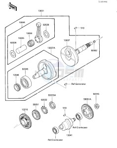 KLF 300 A [BAYOU 300] (A2) [BAYOU 300] drawing CRANKSHAFT_BALANCER