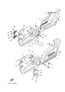 YXM700E YXM700PE YXM700PE (1XP4) drawing SIDE COVER