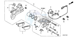 CB600FA9 Spain - (SP / ABS) drawing REAR BRAKE CALIPER (CB600FA/FA3)