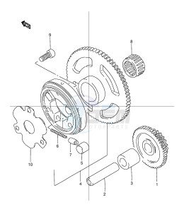 TU125 (E2) drawing STARTER CLUTCH