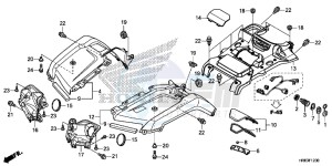 TRX500FA7G TRX500 Europe Direct - (ED) drawing FRONT FENDER