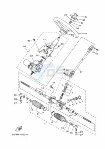 YXM700E YX70MPM (BHF1) drawing STEERING