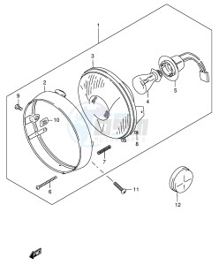 TS185ER (E1) drawing HEADLAMP (E1,E24,E71)