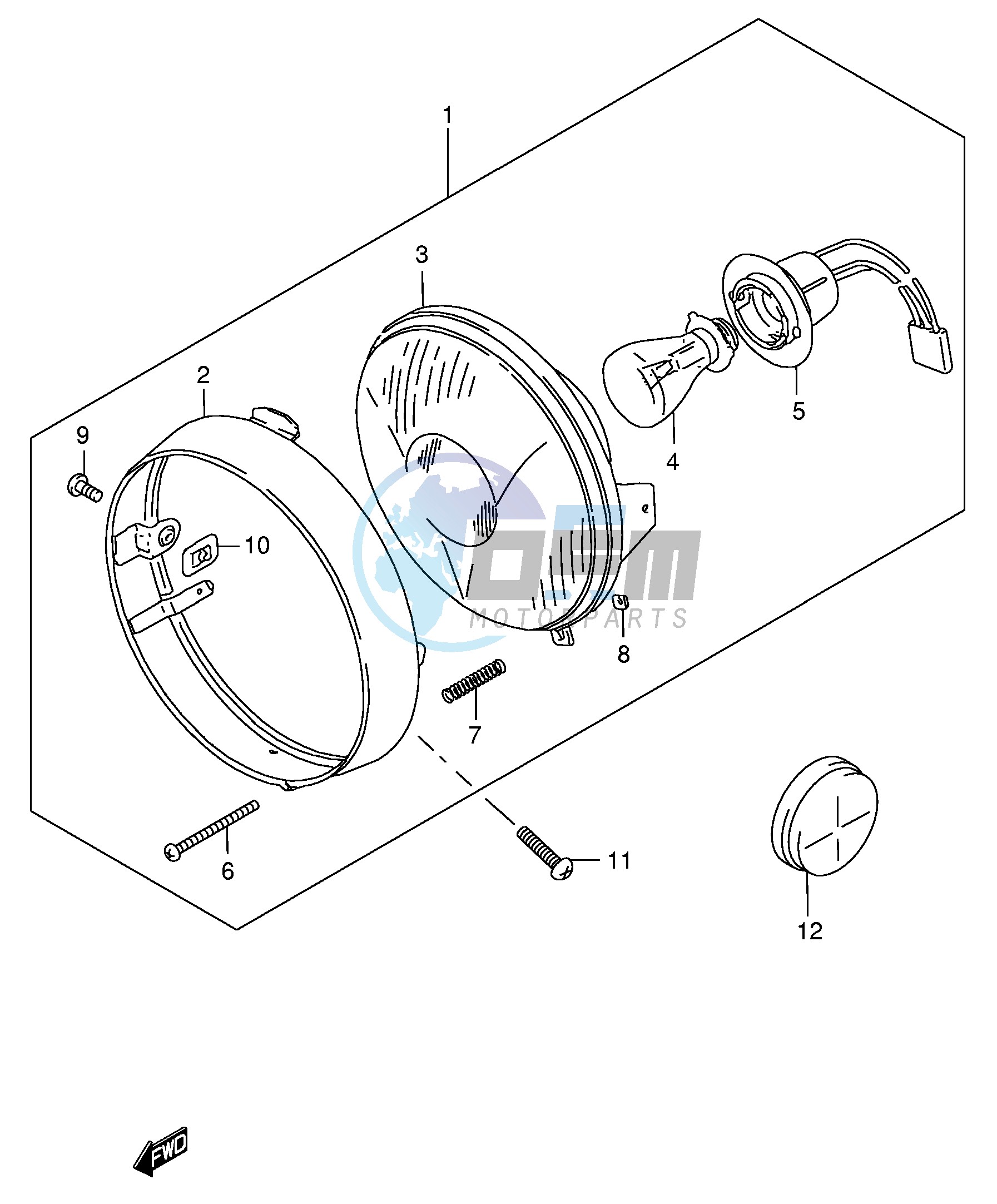 HEADLAMP (E1,E24,E71)