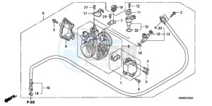 TRX680FA9 Australia - (U) drawing THROTTLE BODY