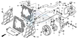 TRX420FM FOURTRAX drawing RADIATOR