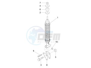 LX 150 4T 3V ie drawing Rear suspension - Shock absorber - s