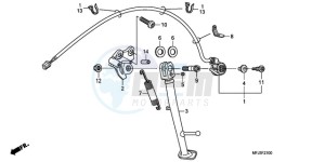 CBR600RA9 France - (F / ABS CMF MME) drawing STAND