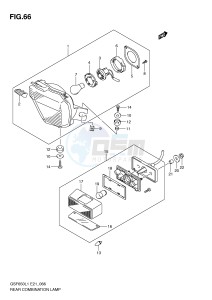 GSF650 (E21) Bandit drawing REAR COMBINATION LAMP