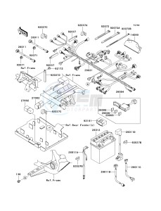 KVF650 D [BRUTE FORCE 650 4X4] (D1) D1 drawing CHASSIS ELECTRICAL EQUIPMENT