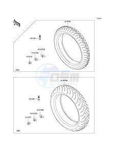 KLE 650 A [VERSYS] (9F-9F) A7F drawing TIRES