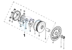 SV GEO - 50 cc drawing DRIVING PULLEY