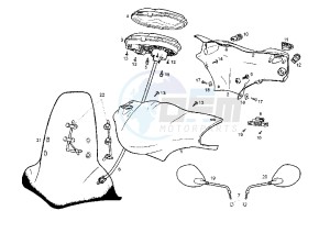 ATLANTIS 50 cc-100 cc 4T - 50 cc drawing DASHBOARD UNIT