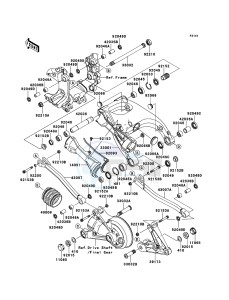 1400GTR_ABS ZG1400CBF FR GB XX (EU ME A(FRICA) drawing Swingarm