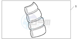 CBR125RW9 Germany - (G / WH) drawing TANK PAD 2