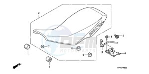 TRX450ER9 Australia - (U / SEL) drawing SEAT