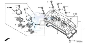 CBF1000AA UK - (E / MKH) drawing CYLINDER HEAD COVER