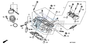 XL700VB drawing REAR CYLINDER HEAD