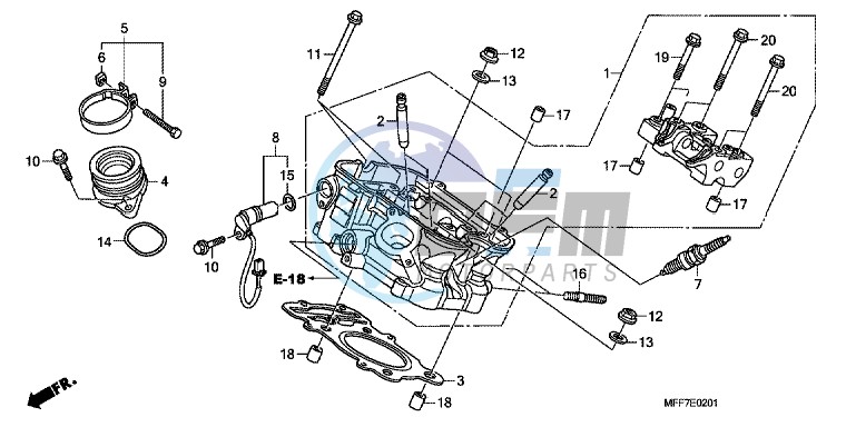 REAR CYLINDER HEAD