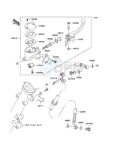 W800 EJ800AEF GB XX (EU ME A(FRICA) drawing Front Master Cylinder