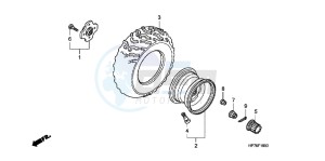 TRX420FAC drawing REAR WHEEL