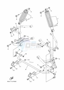 YXC700E YX70CPM (BHE2) drawing REAR SUSPENSION